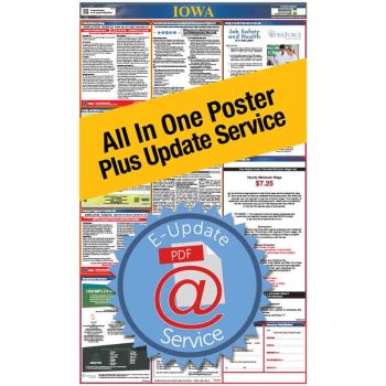 Iowa All In One Poster + 3 Year E-Update Service