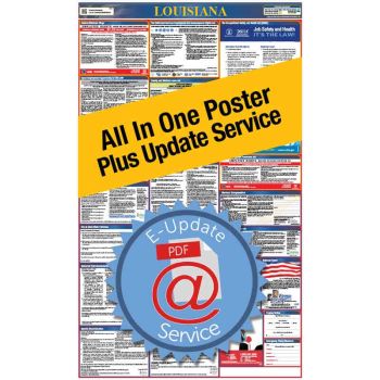 Louisiana All In One Poster + 1 Year E-Update Service