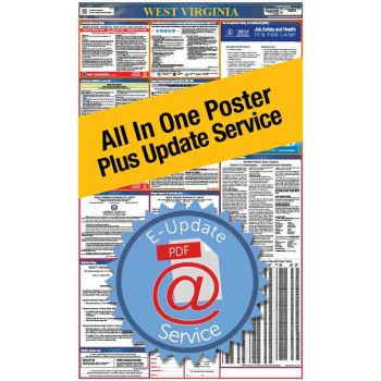 West Virginia All In One Poster + 3 Year E-Update Service