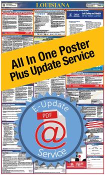 Louisiana All In One Poster + 3 Year E-Update Service