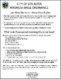 City of Los Altos Minimum Wage Ordinance (Know Your Rights)
