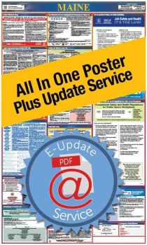 Maine All In One Poster + 2 Year E-Update Service