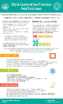 County of San Francisco Paid Sick Leave Ordinance Official Poster